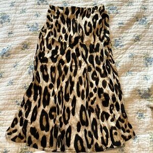 H&M cheetah print skirt